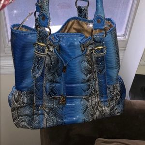 Iman snake skin handbag